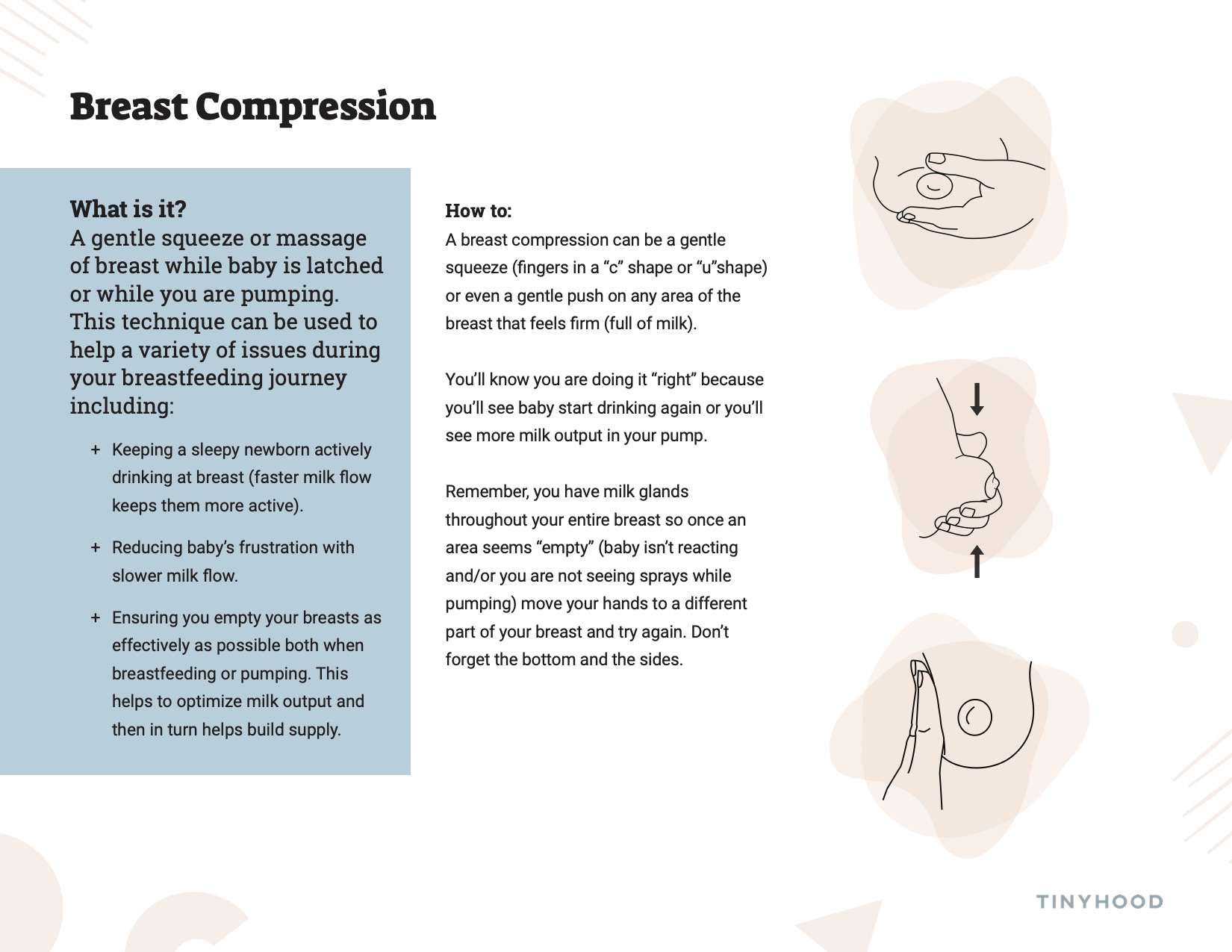 BREAST COMPRESSIONS for Sleepy Baby While Breastfeeding 
