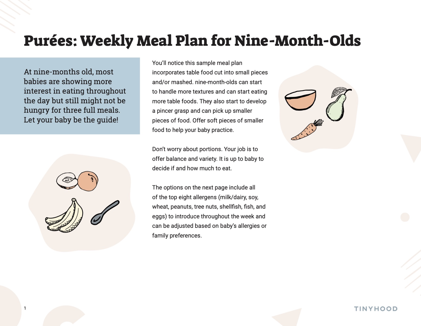 Baby Meal Plan: 6 to 9 Month Old