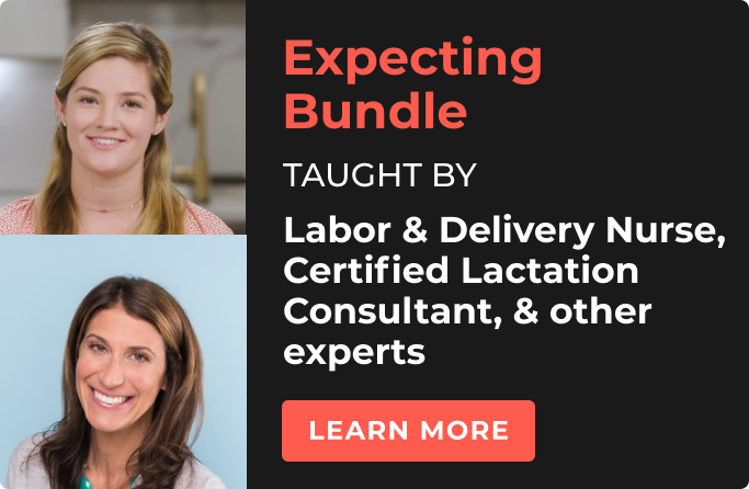 Tinyhood Expecting Bundle: Taught By Labor and Delivery Nurse, Certified Lactation Consultant, and Other Experts